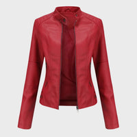 Sarah – Casual leather jacket for effortless elegance