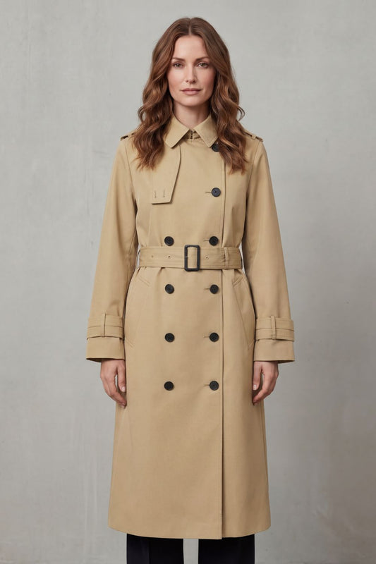 HADLEY | DOUBLE BREASTED BELTED TRENCH COAT