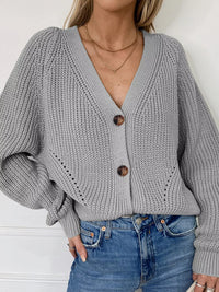 Chunky Knit Button Down Cardigan