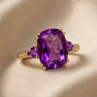 Exquisite Cubic Zirconia Gold Ring