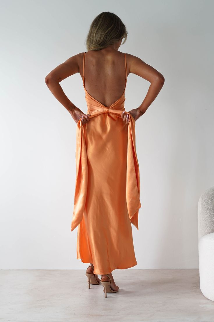 CIELLE | SATIN MAXI DRESS