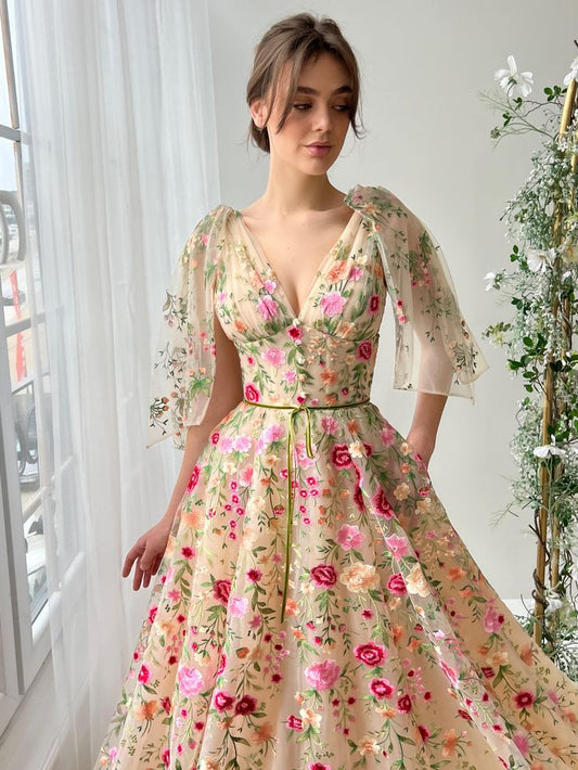 VALERIA | FLORAL FORMAL GOWN