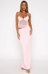 Ella Maxi Dress in Pink