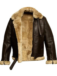 Paul | Men's Winter Bomber Jacket with Shearling Lining