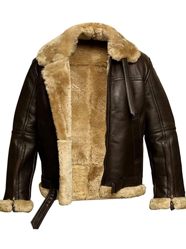Paul | Men's Winter Bomber Jacket with Shearling Lining