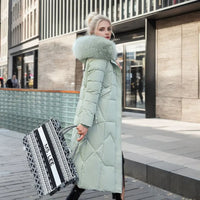 Jessica | Women's Winter Quilted Coat with Hood Trim
