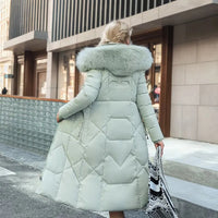 Jessica | Women's Winter Quilted Coat with Hood Trim