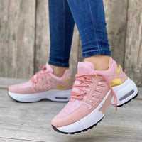 Thea | Women's Air Cushion Sneakers Lace-Up Platform Running Trainers
