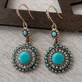Turquoise Retro Sunshine Earrings