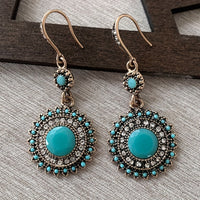 Turquoise Retro Sunshine Earrings