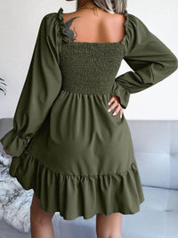 Celine Smocked Flounce Dress