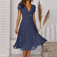 Jana | Women's Flowing V-Neck Midi Dress