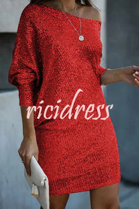 Vivienne Sequin Off-Shoulder Mini Dress