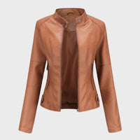Sarah – Casual leather jacket for effortless elegance