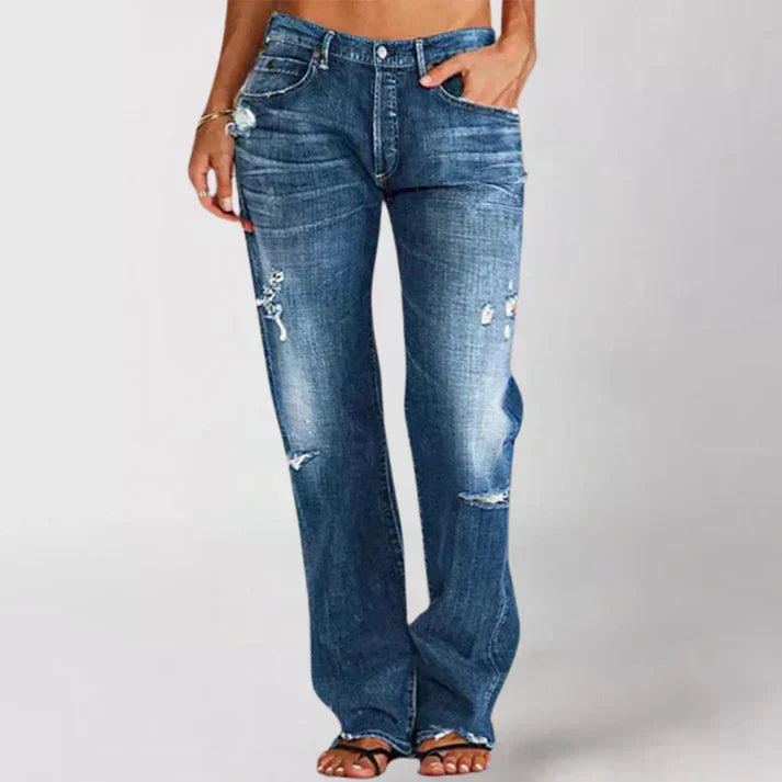 Morgen | Women's Elegant High Waist Jeans