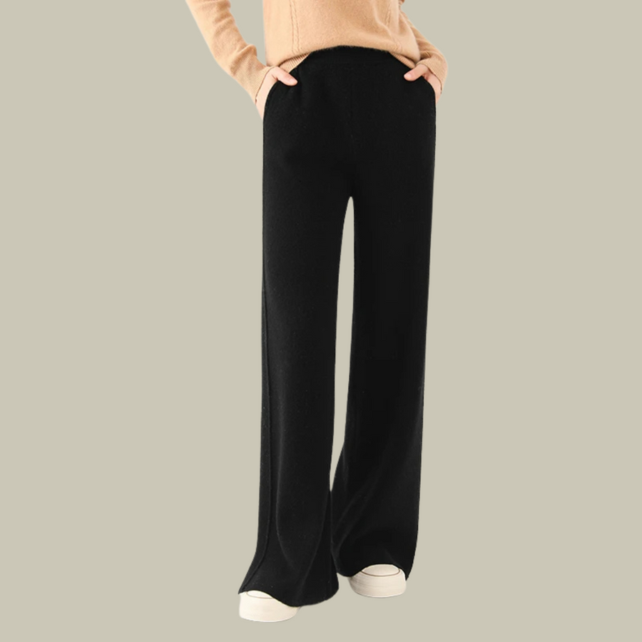 Claudia | Women's Classic Pleated Front Wool Trousers