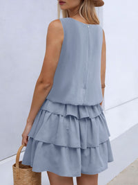 Celestine Ruffle Layered Mini Dress