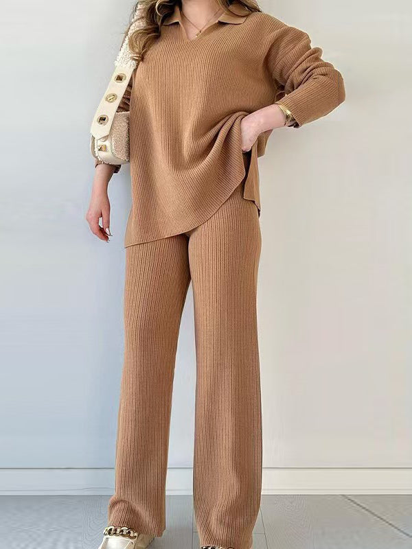 Margot Lapel Sweater Set