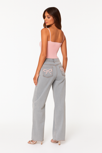 ELISA RELAXED BOW JEANS