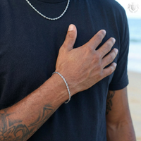 Rope Bracelet Silver 3mm