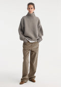 Sculptural Compact Turtleneck