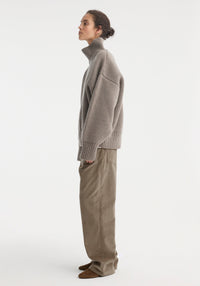 Sculptural Compact Turtleneck