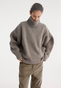Sculptural Compact Turtleneck