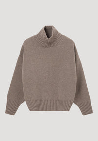 Sculptural Compact Turtleneck