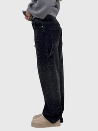 Clara | Women's Sparkle Diamond Denim Pants