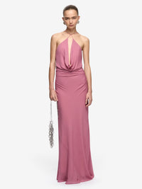 Celia Keyhole Maxi Dress - Orchid Pink
