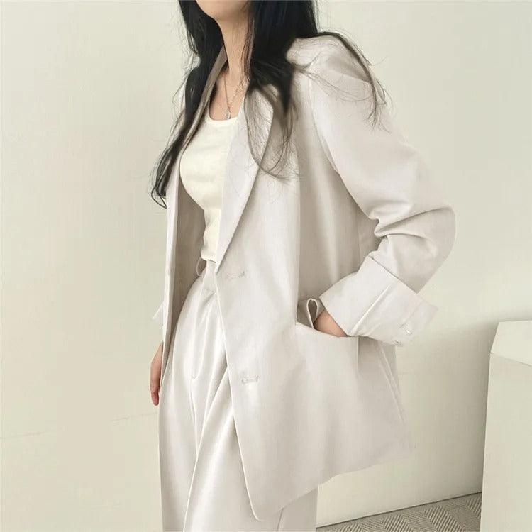 Monika | Women's Long Sleeve Classic Fit Casual Blazer Set
