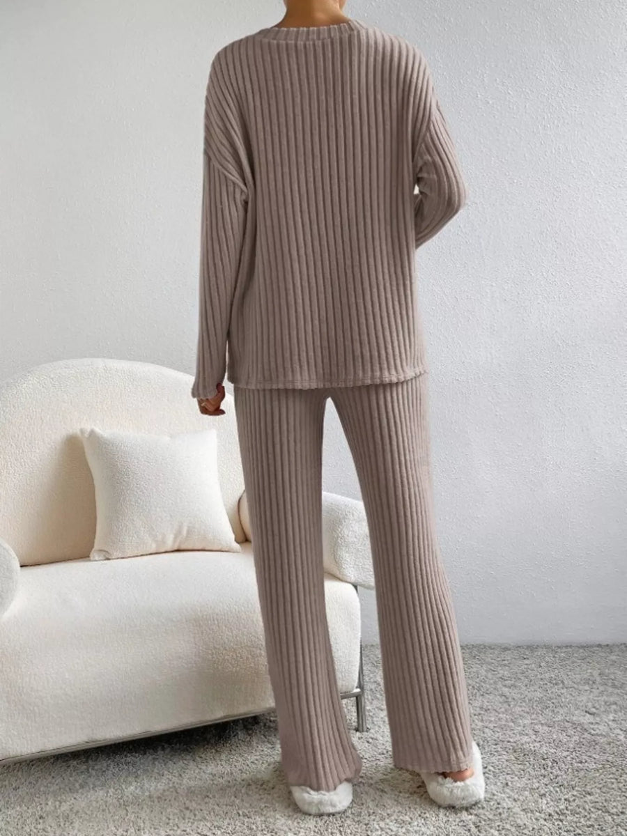 Celeste Ribbed Knit Two-Piece Set