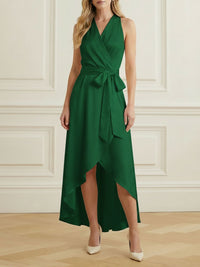 Fleur Ruffle High-Low Maxi Dress