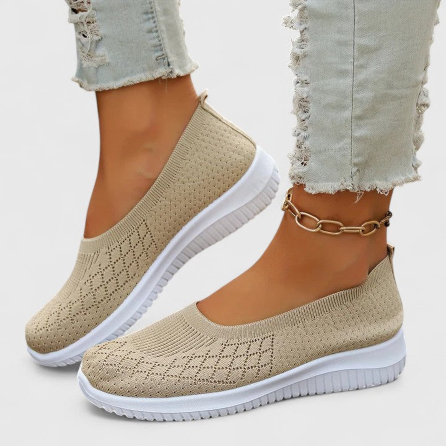 Klara | Women's Lightweight Slip-On Knit Flats