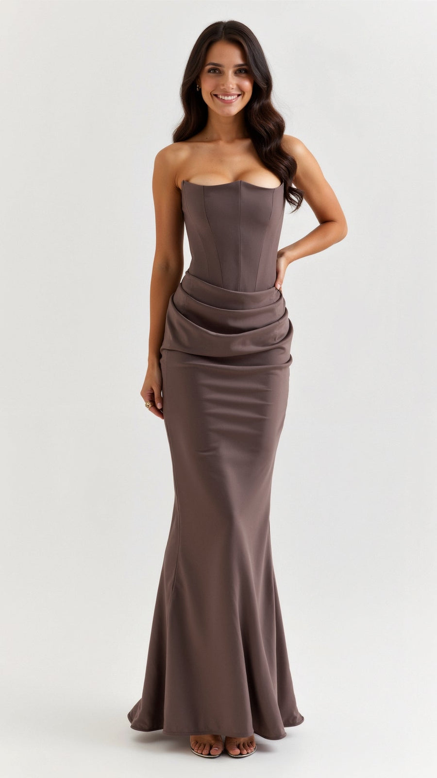 Jacqueline | Women's Column Wedding Guest Maxi Dress