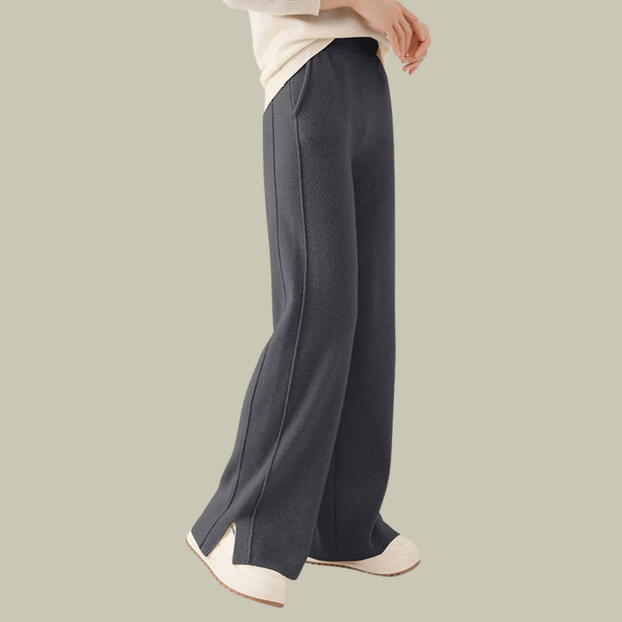 Claudia | Women's Classic Pleated Front Wool Trousers