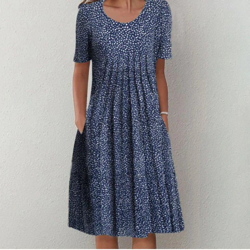Carolin | Women's Short Sleeve Floral Dress