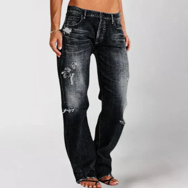 Morgen | Women's Elegant High Waist Jeans