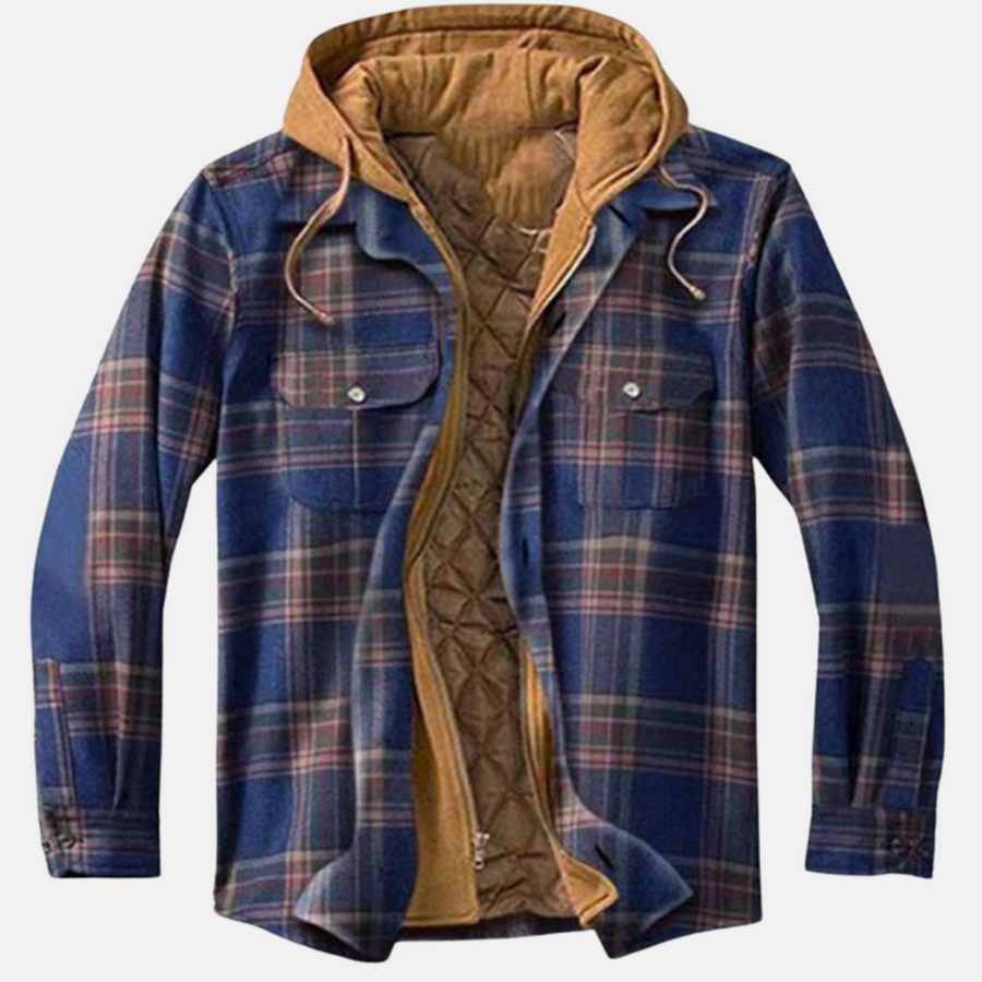 Erich | Men's Casual Warm Plaid Button Jacket