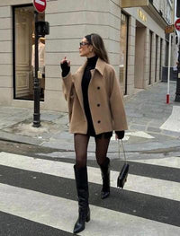 Johanna | Women's Chic Oversized Button Coat