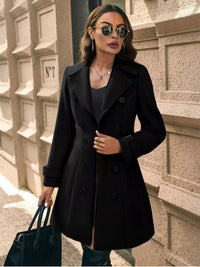SOPHE | DOUBLE BREASTED TAILORED LONG COAT
