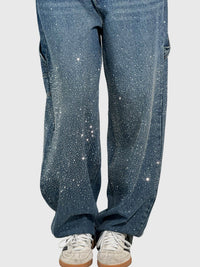 Clara | Women's Sparkle Diamond Denim Pants