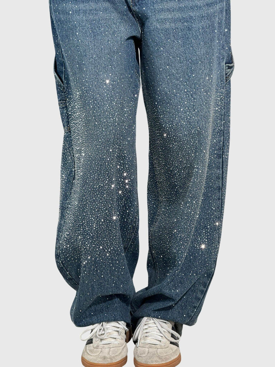 Clara | Women's Sparkle Diamond Denim Pants