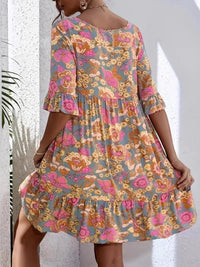 Margot Printed Tiered Dress
