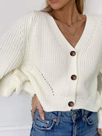 Chunky Knit Button Down Cardigan