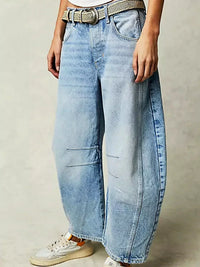Lena | Women's Relaxed Fit Leopard Print Jeans