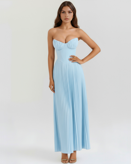 WILLA | PLEATED MAXI DRESS