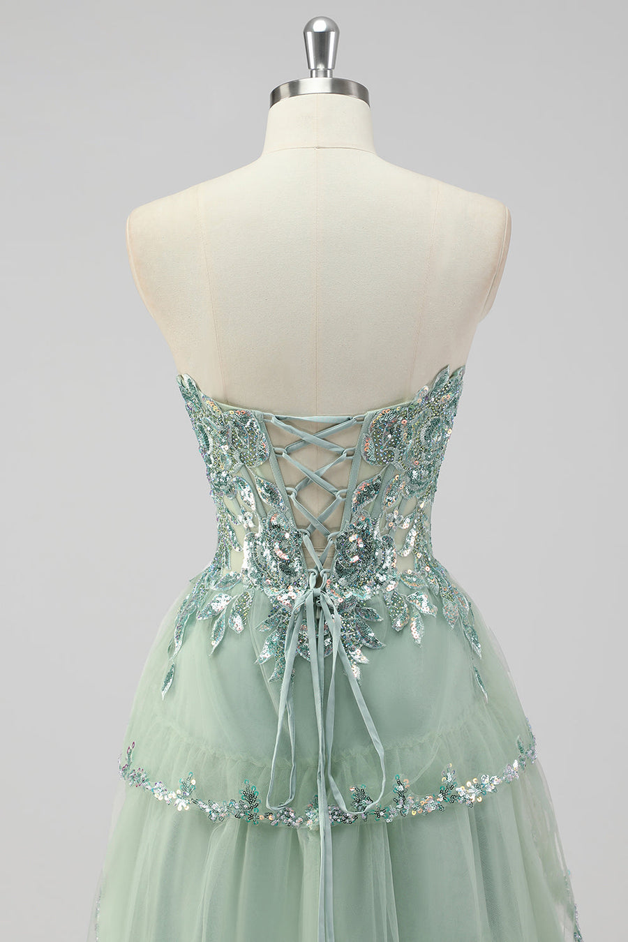 Violetta Sequin Tiered Gown