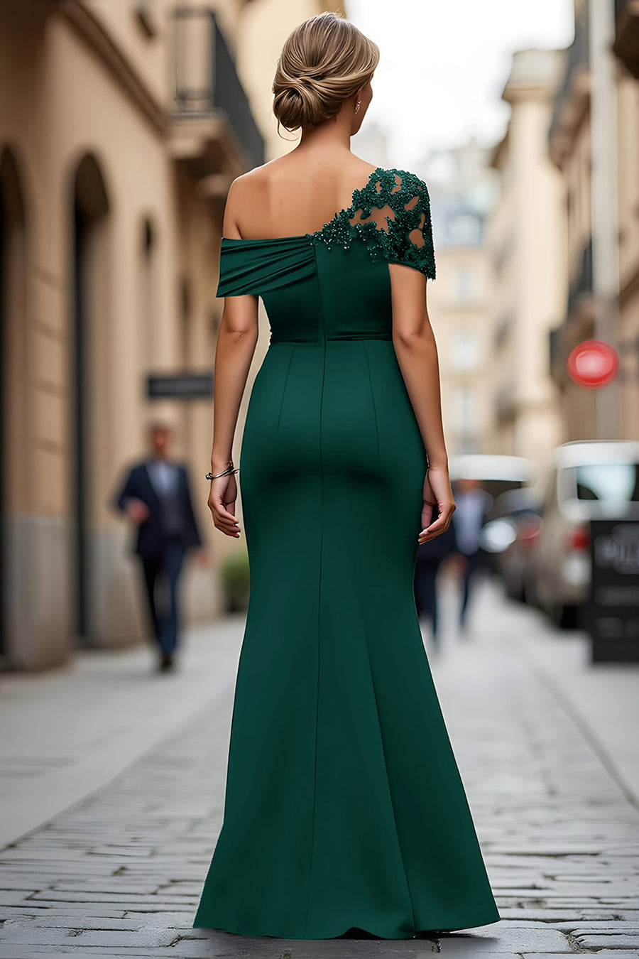 Kira Mermaid Maxi Dress in Black