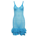 DIANA | CROCHET RUFFLE MINI DRESS